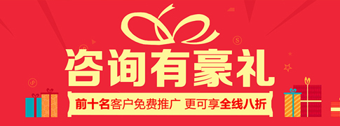做網(wǎng)站 咨詢(xún)有豪禮 前10名客戶免費(fèi)推廣 更可享全線八折